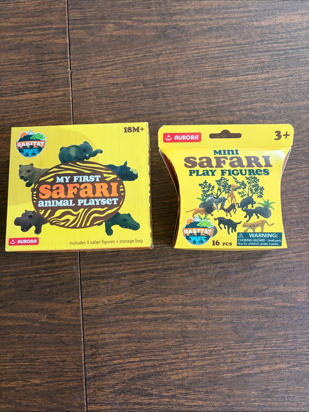 Safari figurine play sets. 2 boxes. NWT